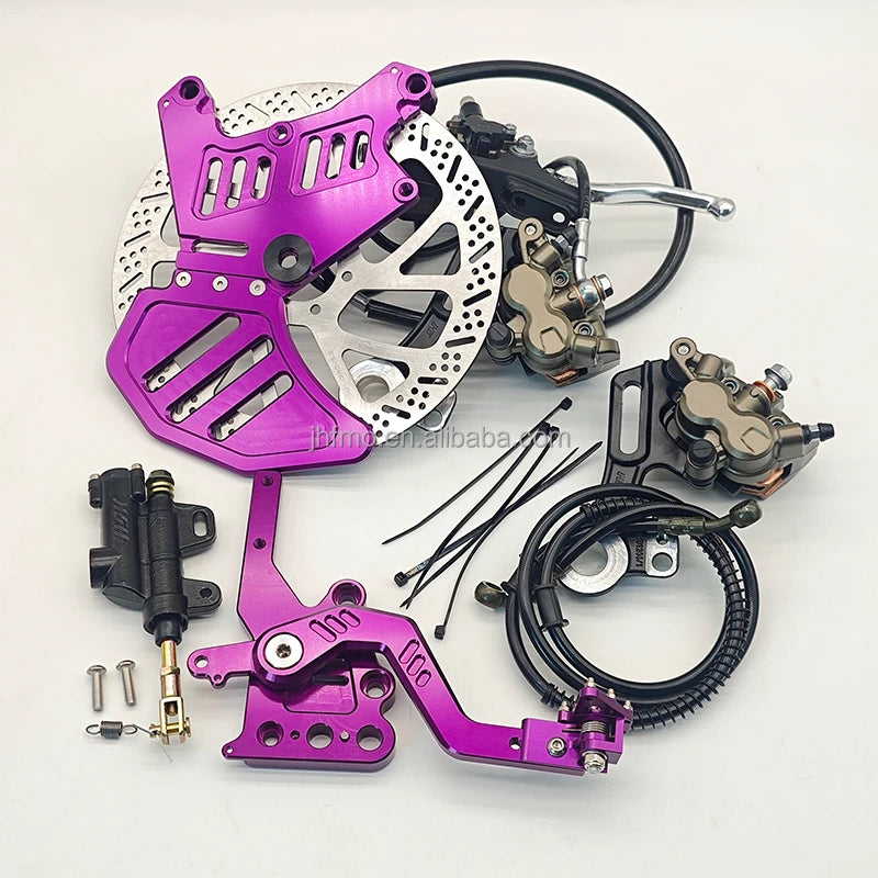 Ultra Bee Brake 240mm Rear Disc Brake Kit with Dual-Caliper Bracket for Talaria MX3 MX4